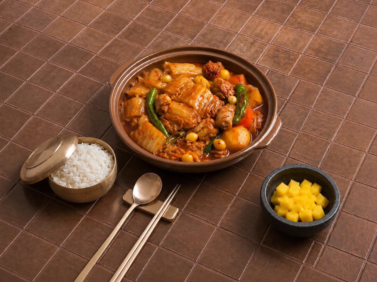 묵은지 찜닭